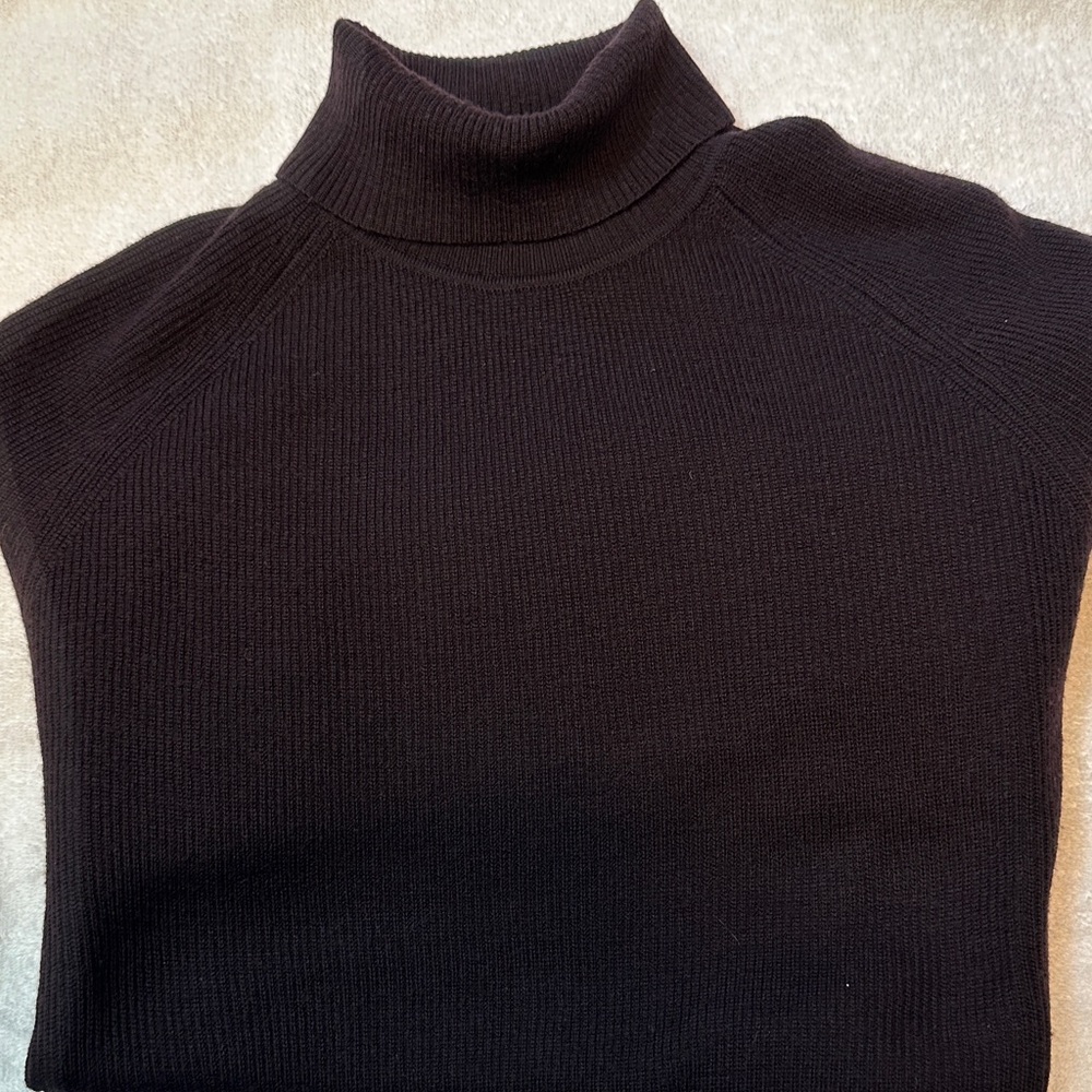 Elegant Black Turtleneck Sweater for Men